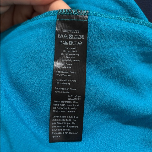 CITY CHIC Women’s Elegant Blue Wrap Dress - Picture 12 of 14